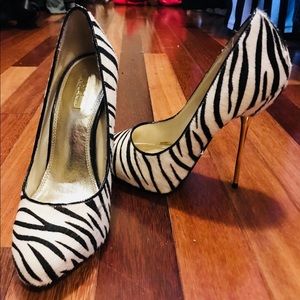 Wild pair Zebra print heels